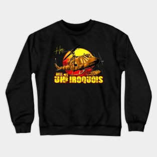 uh 1h iroquois huey helicopter Crewneck Sweatshirt